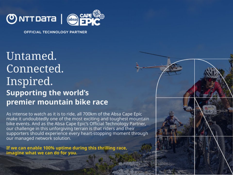 Official image for NTT DATA renews its Absa Cape Epic technology partnership